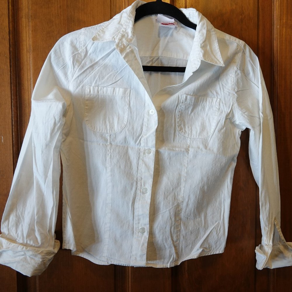 Girl's white button blouse American Girl size 16